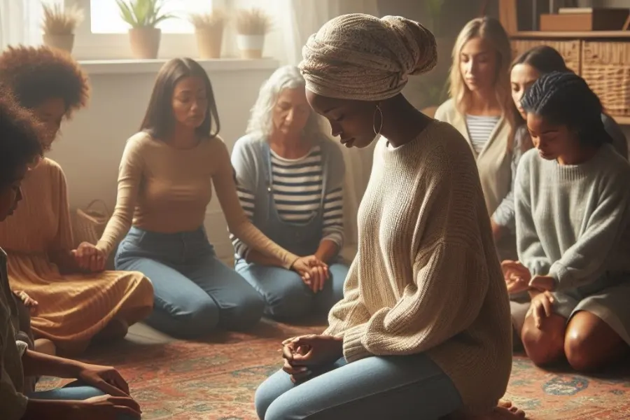 Woman in Prayer Groups