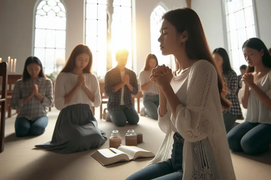 Woman in Prayer Groups